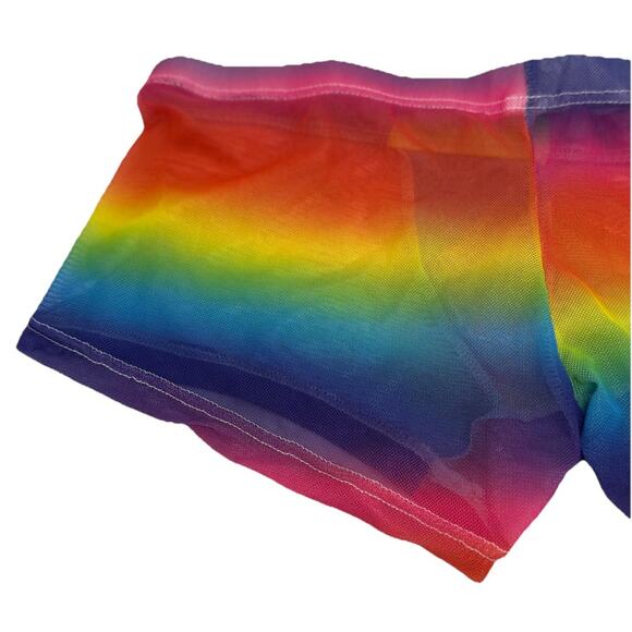 Men’s PRIDE Colors Polyester Mesh Small Boxer Briefs See Through Low Rise NWOT - Picture 6 of 13